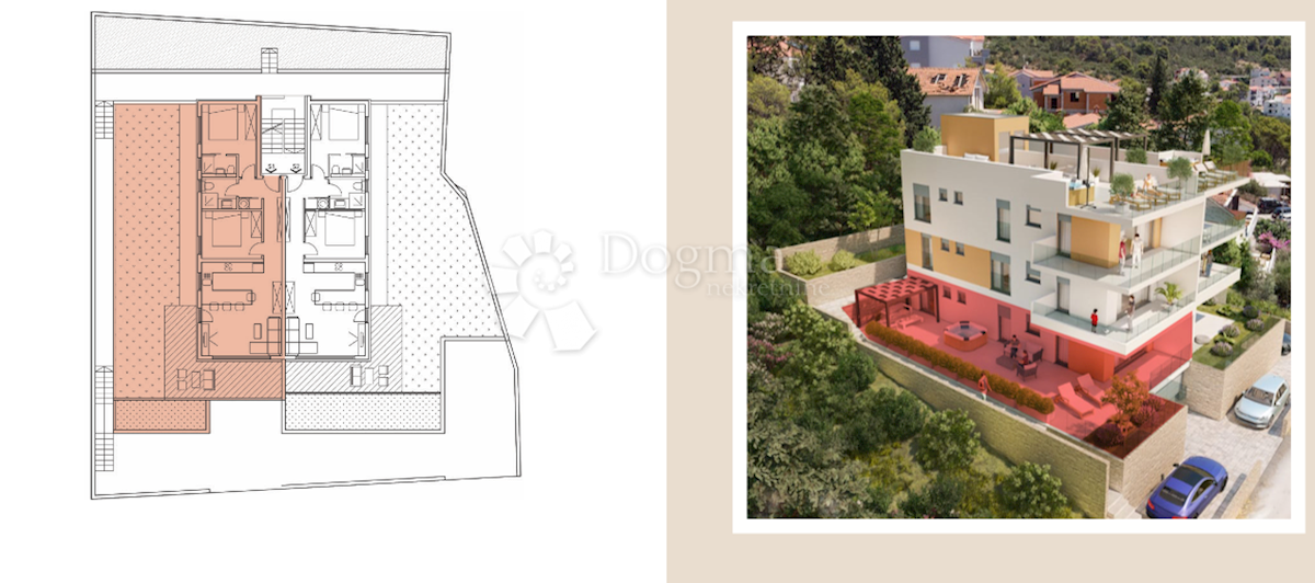 Allogio Čiovo, Trogir, 80m2