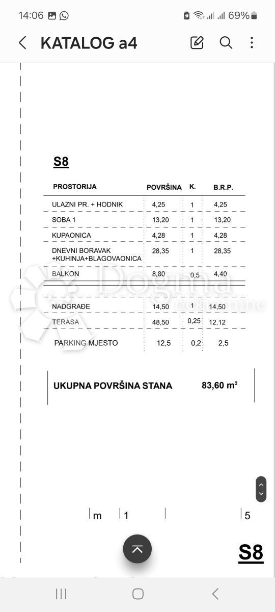 Allogio Komarna, Slivno, 83,60m2