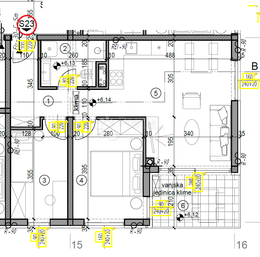 Allogio Monvidal, Pula, 49,05m2