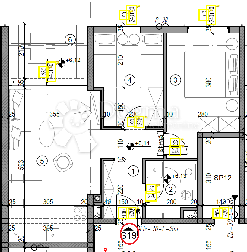 Allogio Monvidal, Pula, 49,05m2