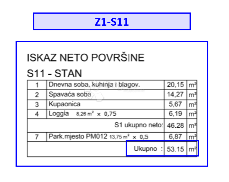 Z1/S11, NUOVO COMPLESSO RESIDENZIALE E COMMERCIALE VELI VRH - appartamento