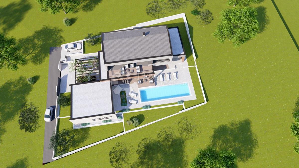 BELLISSIMA POSIZIONE CON PERMESSO DI COSTRUZIONE PER UNA VILLA CON ELEMENTI TRADIZIONALI DELL'ISTRIA