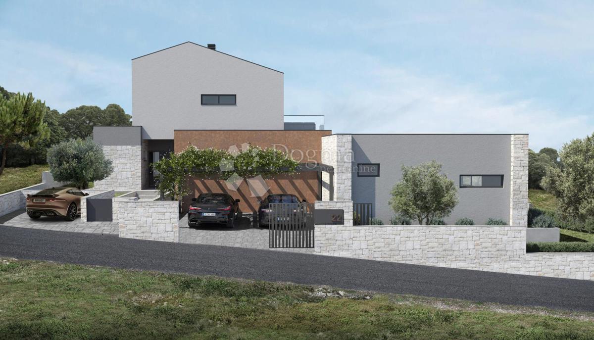 BELLISSIMA POSIZIONE CON PERMESSO DI COSTRUZIONE PER UNA VILLA CON ELEMENTI TRADIZIONALI DELL'ISTRIA