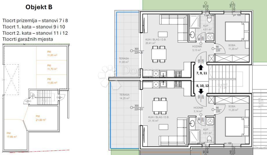 Allogio Ražanj, Rogoznica, 64,32m2