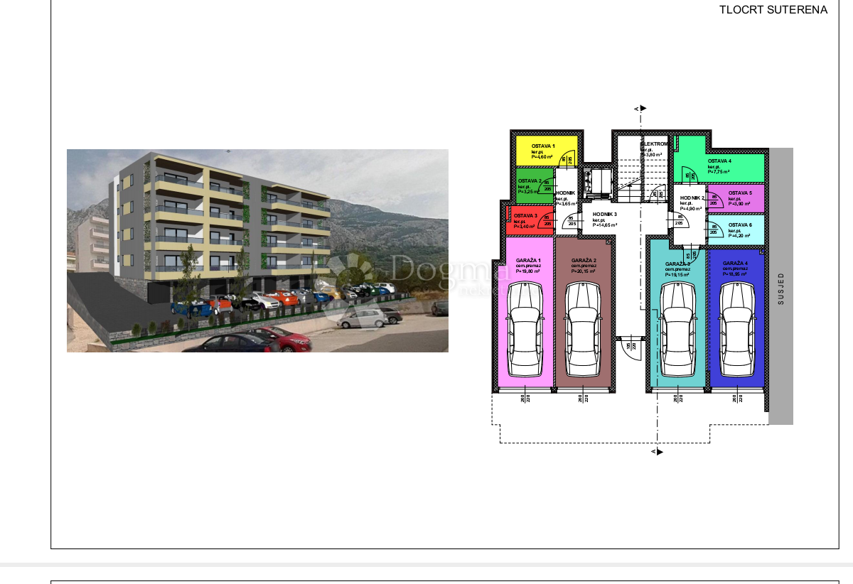 Allogio Makarska, 66,59m2