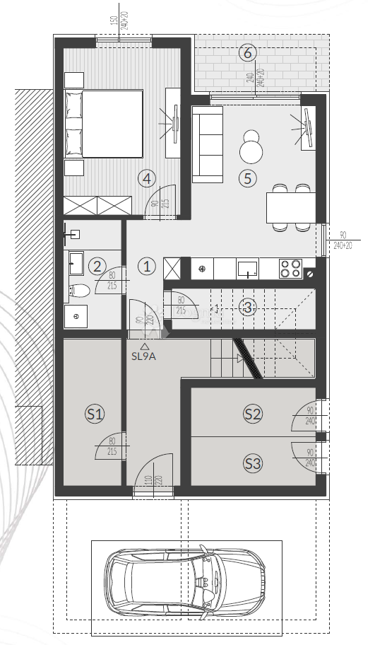 Allogio Štinjan, Pula, 57,13m2