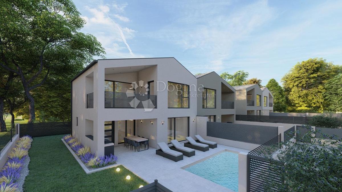 BUJE, MODERNA CASA A SCHIERA CON PISCINA