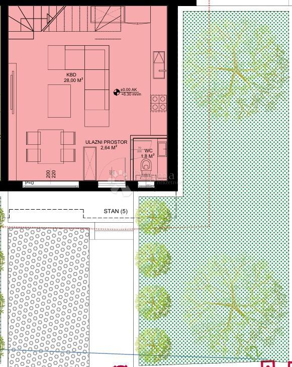 Allogio Sveti Petar na Moru, Sveti Filip I Jakov, 79,20m2