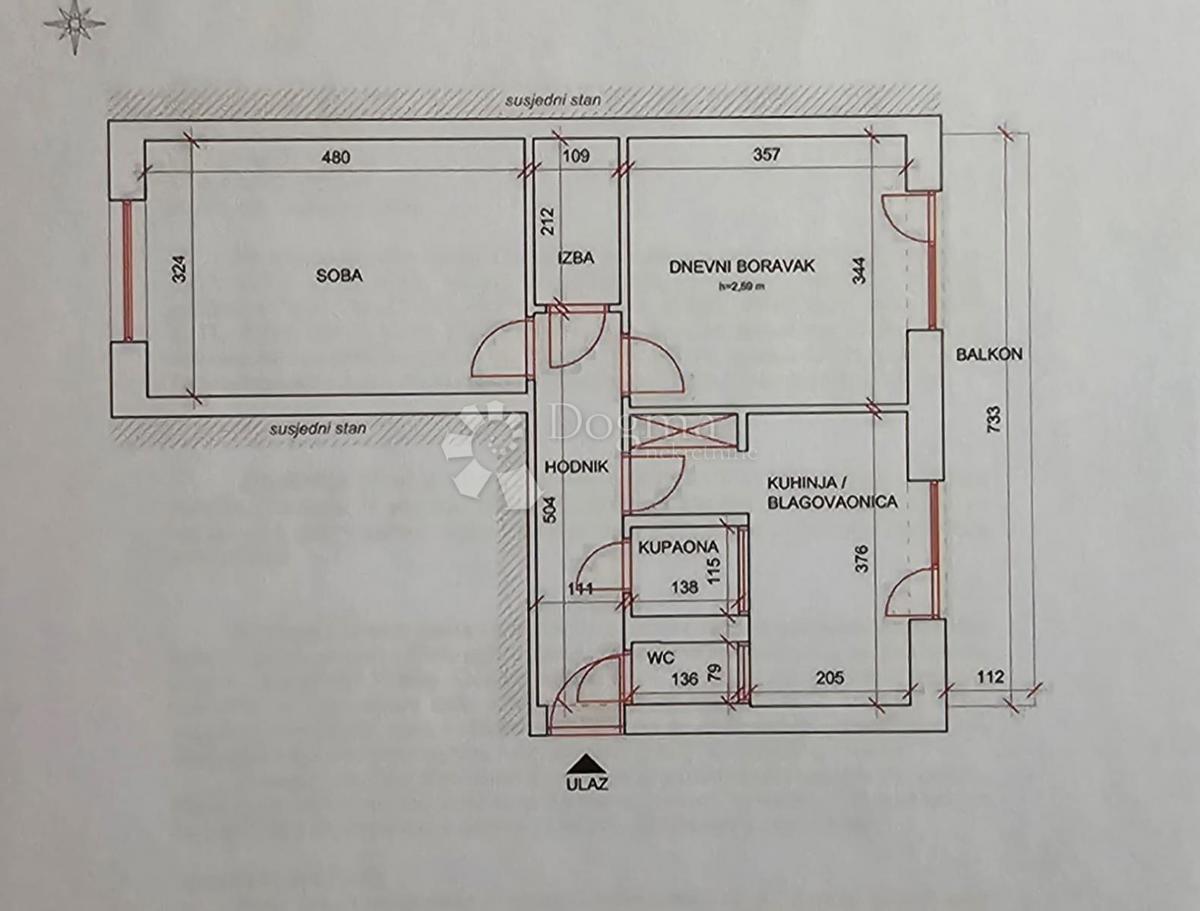 Allogio Trnsko, Novi Zagreb - Zapad, 54m2