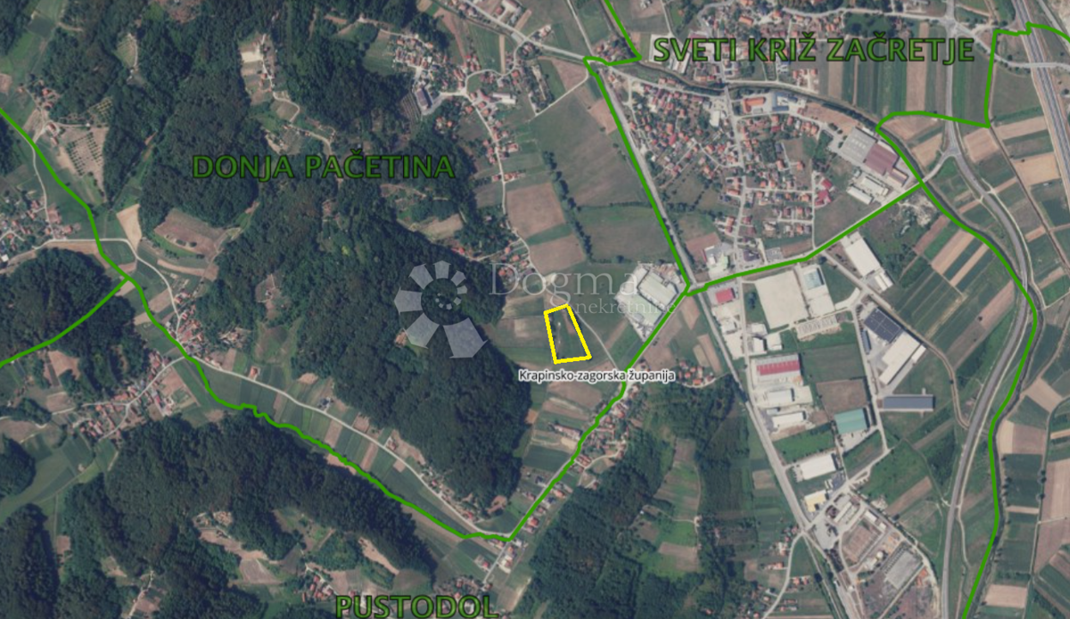 Terreno edificabile Donja Pačetina, Sveti Križ Začretje, 9.711m2