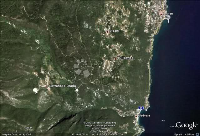 Terreno edificabile Lovranska Draga, Lovran, 2.218m2