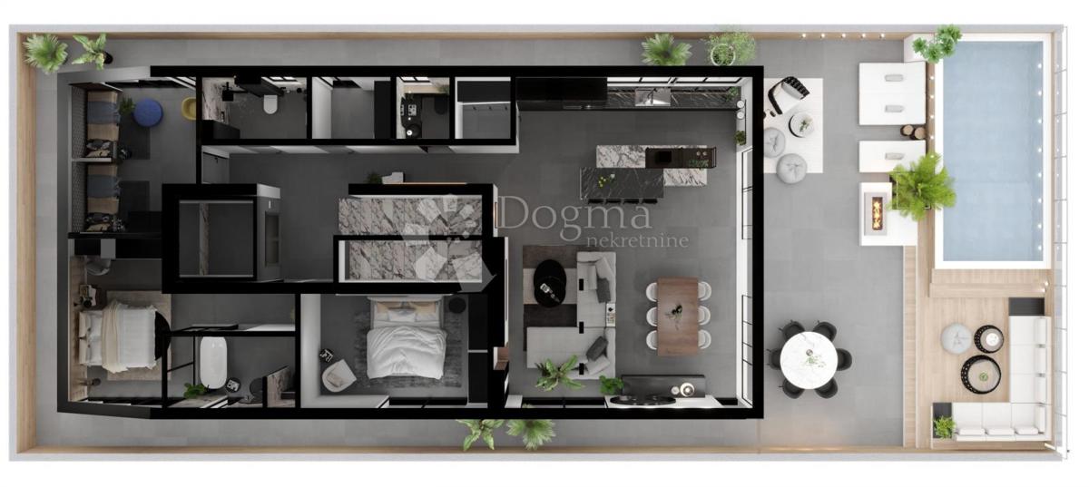 VILLA OPATIJA - ATTICO CON PISCINA SUL TETTO 