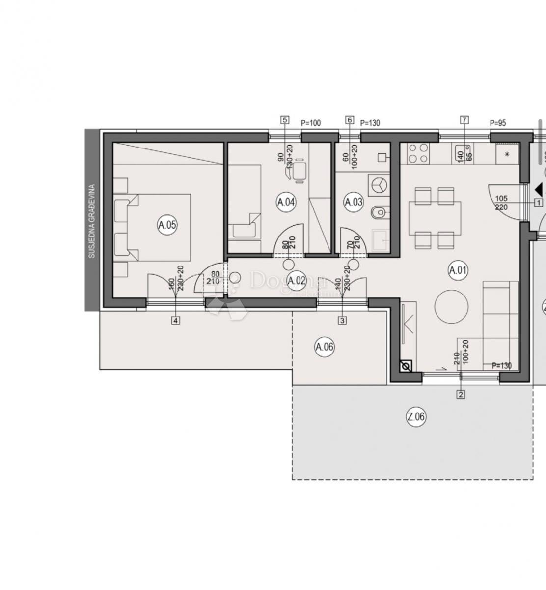 Allogio Valmade, Pula, 50,91m2