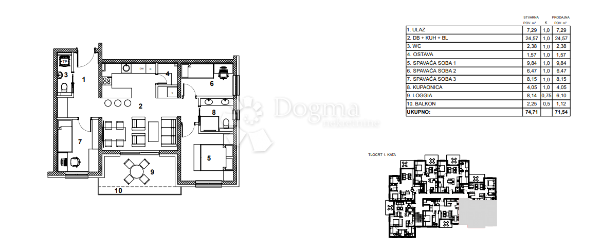 Allogio Centar, Zaprešić, 75,78m2