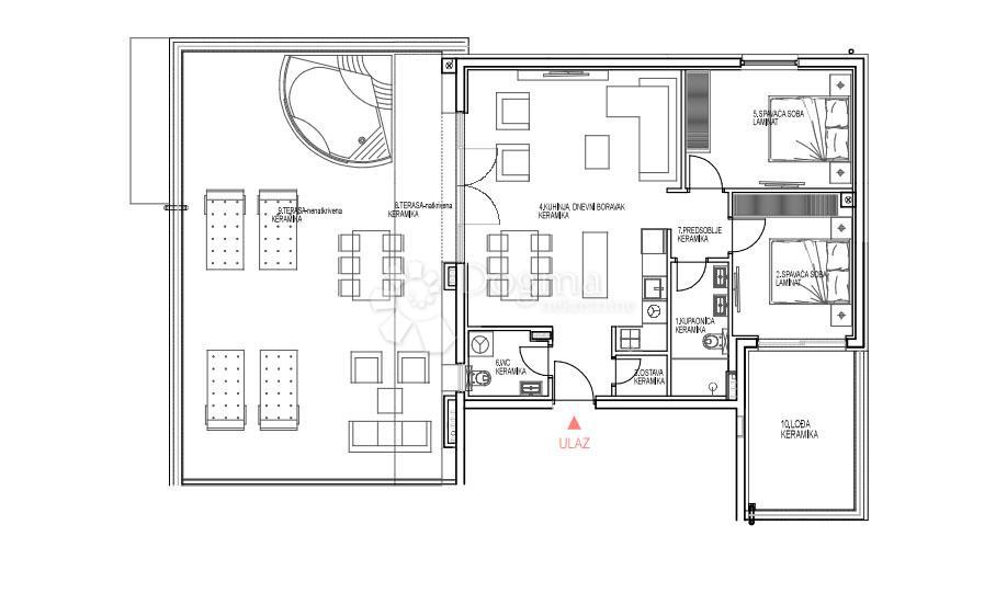 Allogio Primošten, 68,36m2