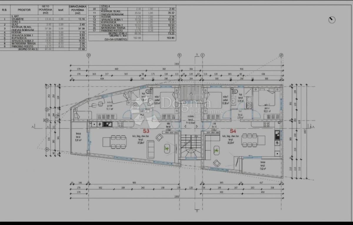 Allogio Pakoštane, 77,49m2
