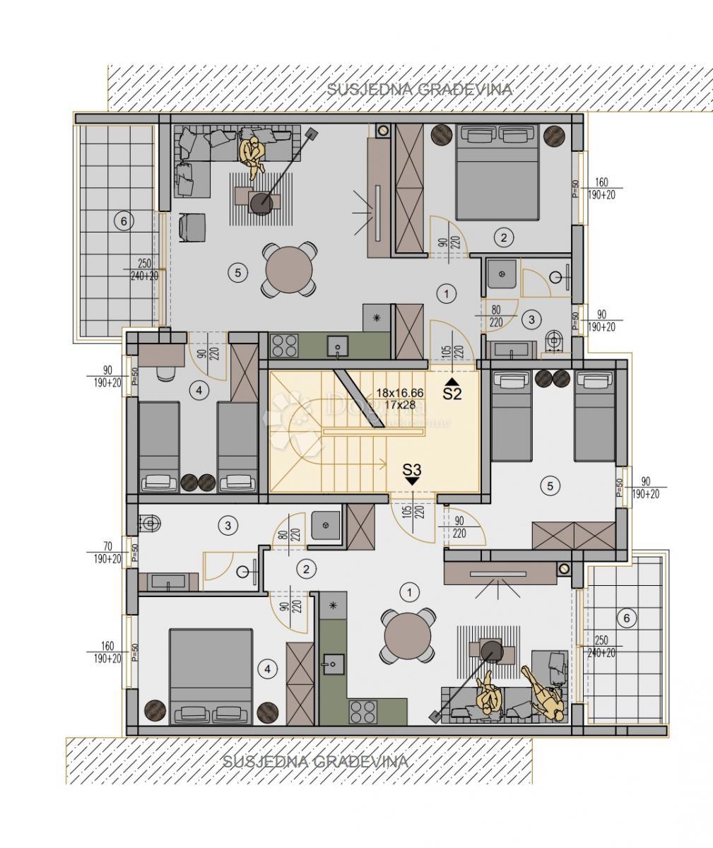 Allogio Kaštanjer, Pula, 72,42m2