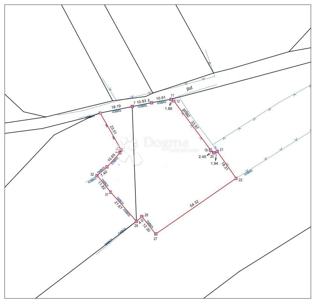 Terreno edificabile Smoković, Zemunik Donji, 3.732m2