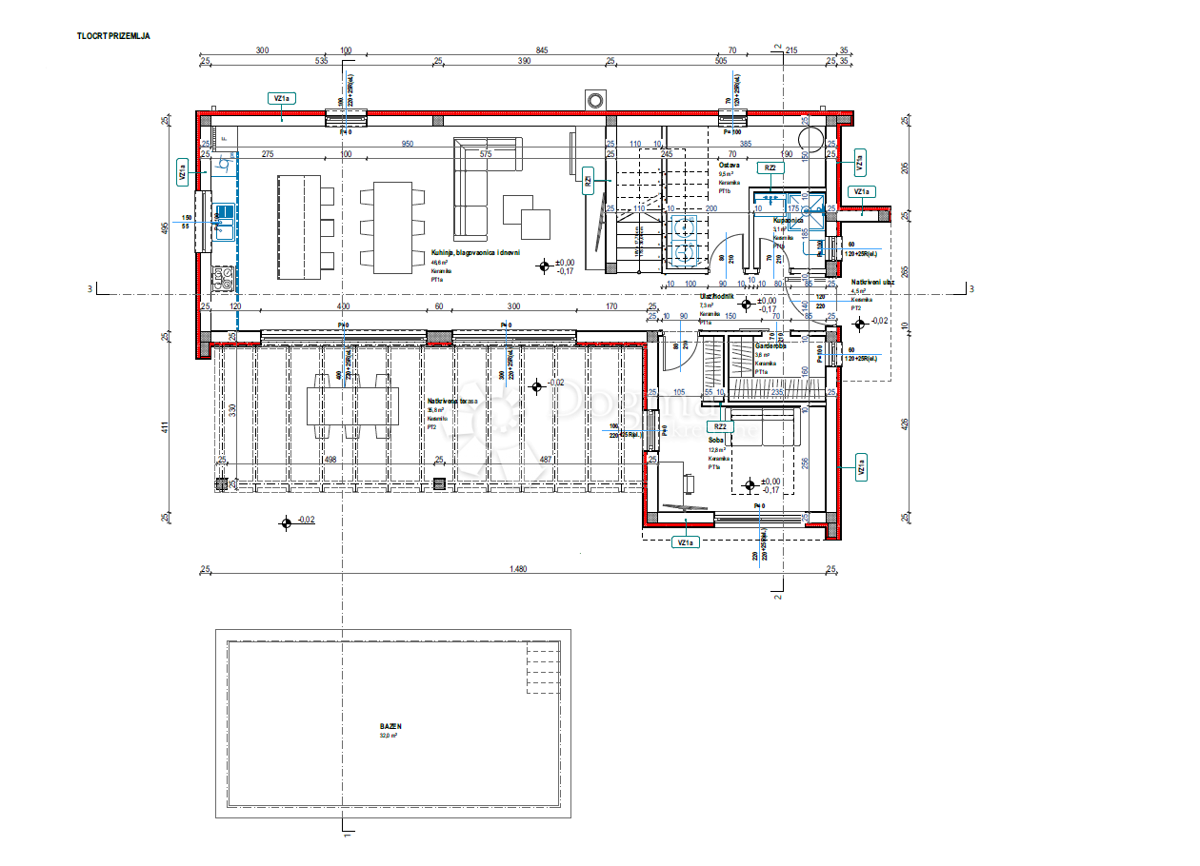 Terreno edificabile Šišan, Ližnjan, 825m2