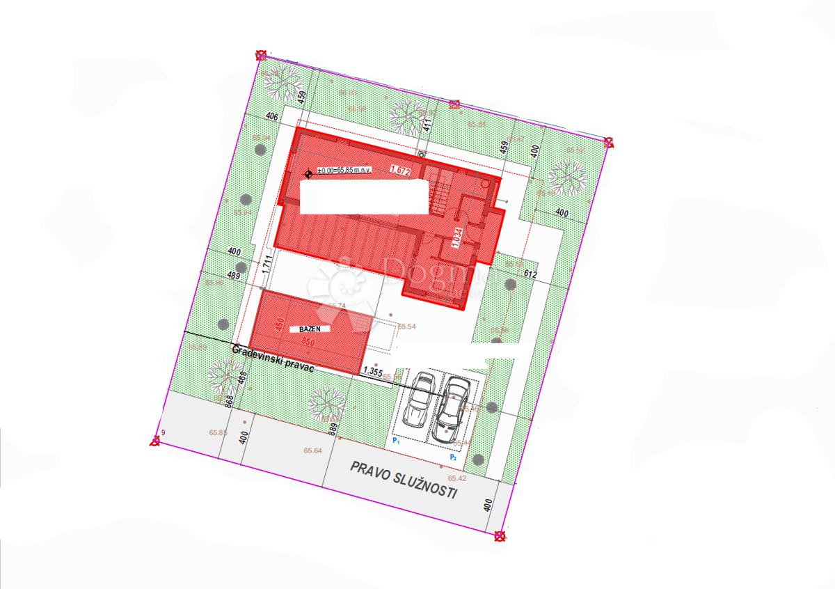 Terreno edificabile Šišan, Ližnjan, 825m2