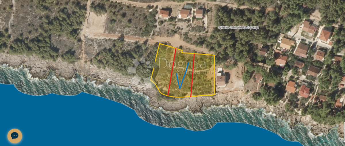 Terreno edificabile Ivan Dolac, Jelsa, 1.334m2