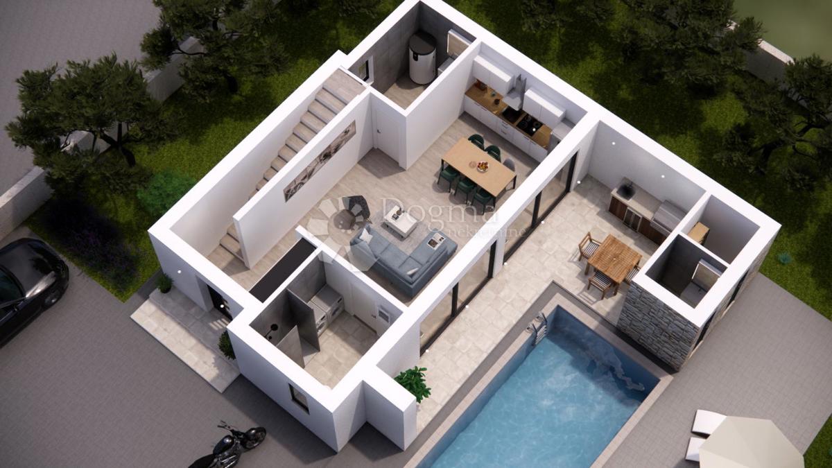 Rtina Sunset – progetto di 6 ville con piscina, vista mare
