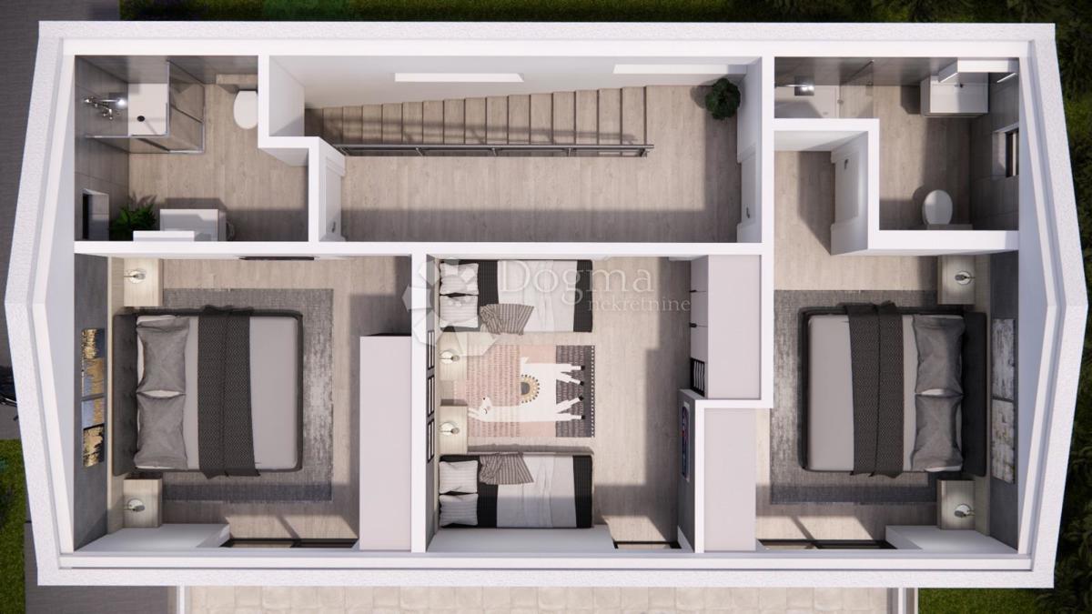Rtina Sunset – progetto di 6 ville con piscina, vista mare
