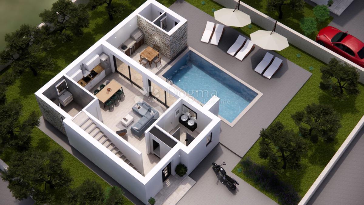 Rtina Sunset – progetto di 6 ville con piscina, vista mare