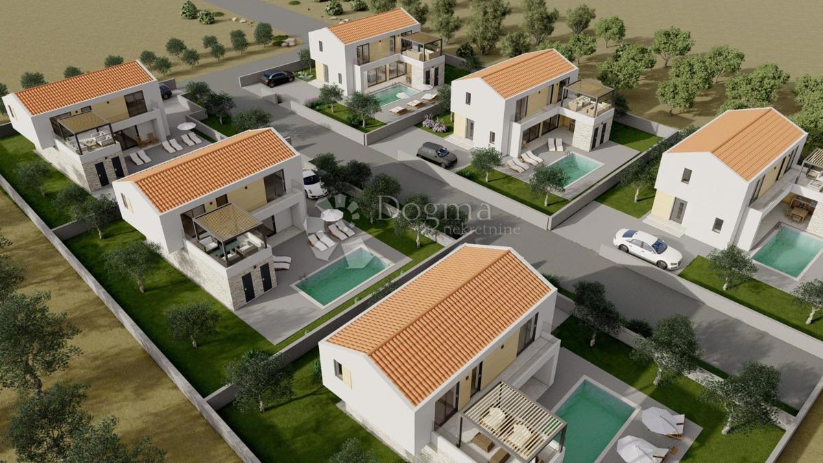 Rtina Sunset – progetto di 6 ville con piscina, vista mare