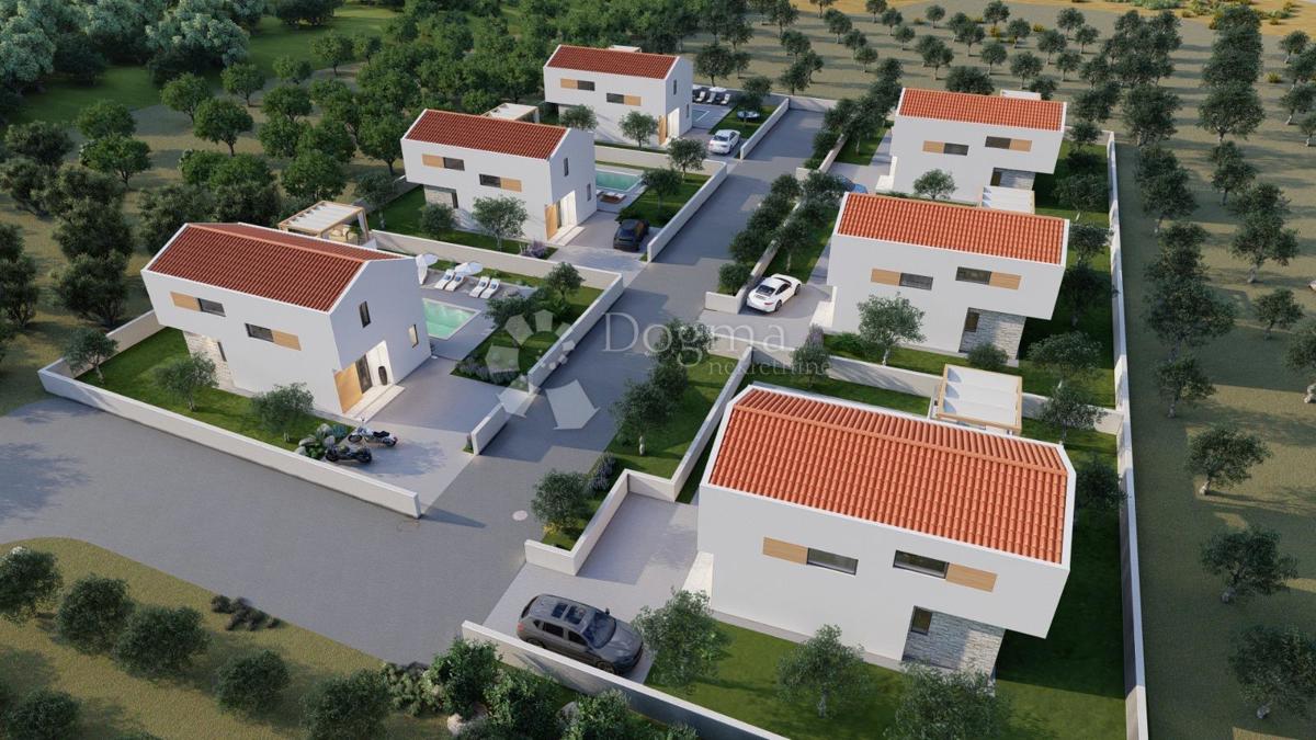 Rtina Sunset – progetto di 6 ville con piscina, vista mare