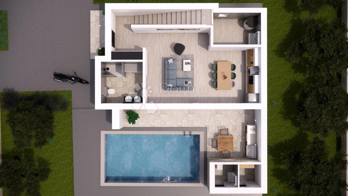 Rtina Sunset – progetto di 6 ville con piscina, vista mare