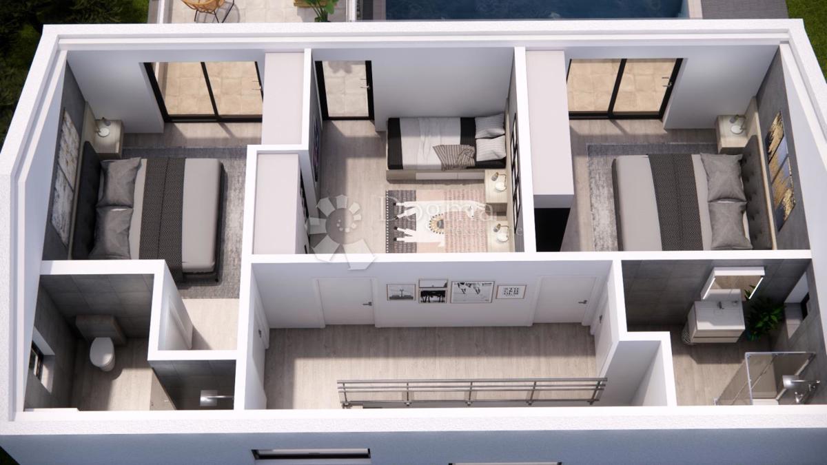 Rtina Sunset – progetto di 6 ville con piscina, vista mare