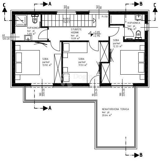 Rtina Sunset – progetto di 6 ville con piscina, vista mare