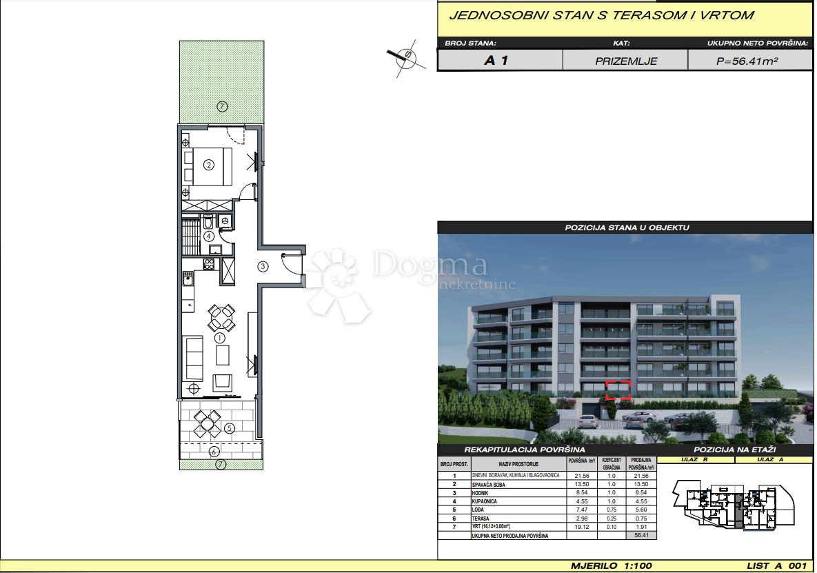 Allogio Makarska, 56,41m2
