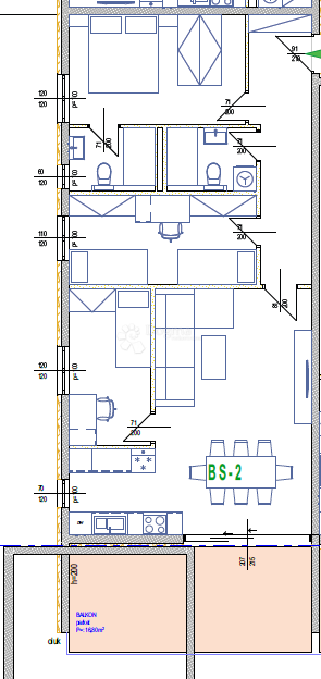 NUOVO EDIFICIO SEGET DONJI, APPARTAMENTO CON DUE CAMERE DA LETTO – A 200 M DAL MARE!!
