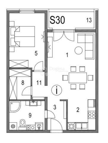 Allogio Klinča Sela, 57,25m2