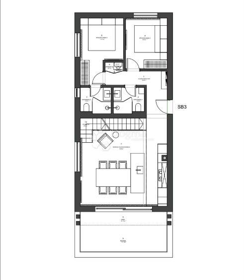 Allogio Zaton, Nin, 175,36m2
