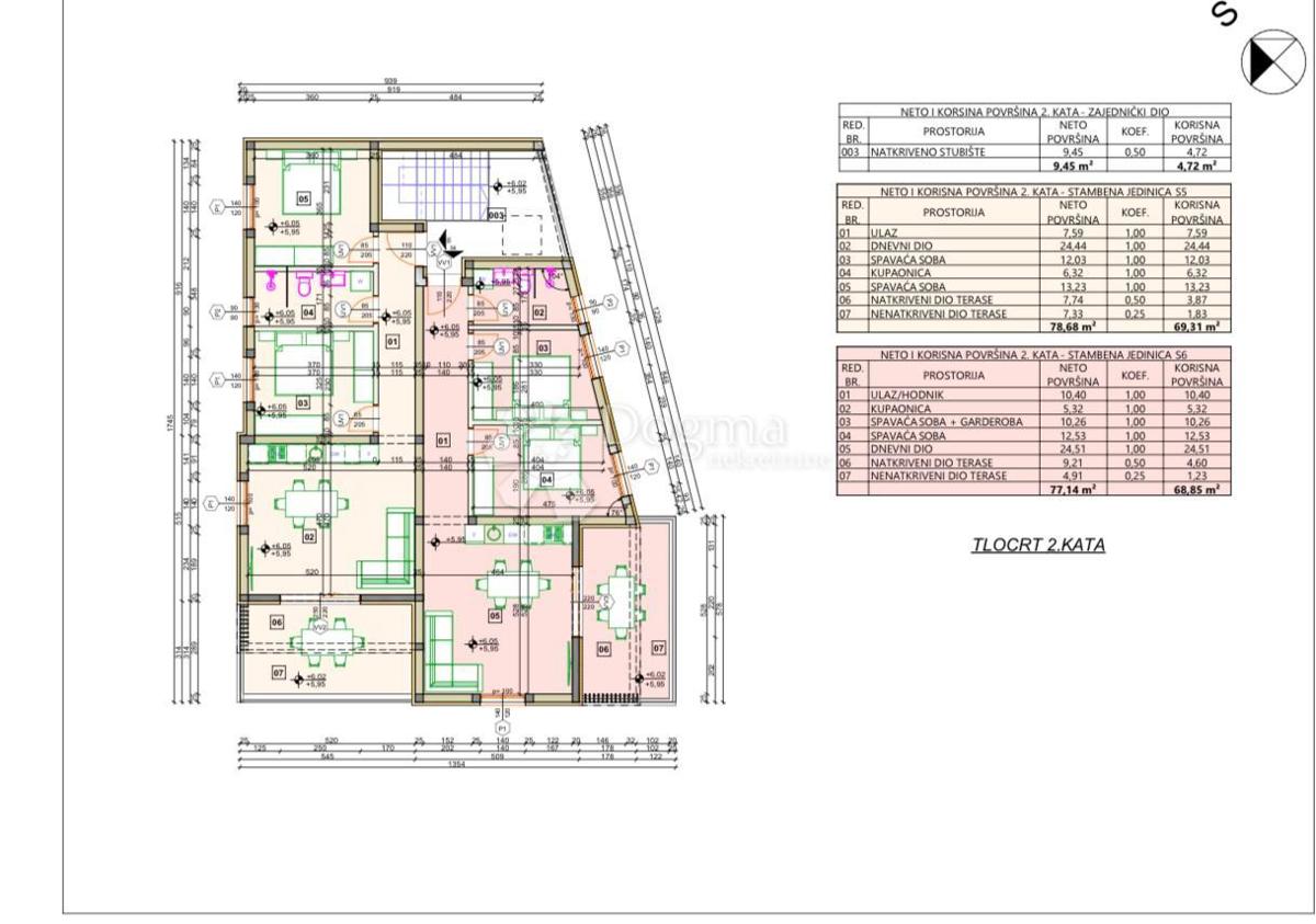 Allogio Vodice, 82,87m2