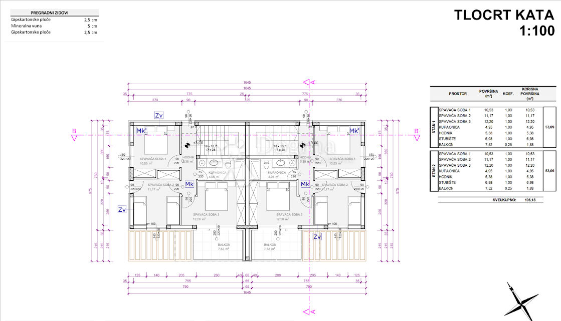Casa Pirovac, 124,81m2