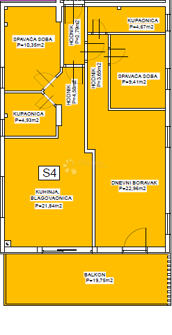 IN VENDITA – APPARTAMENTO BILOCALE AL 1° PIANO A VODICE, VISTA MARE