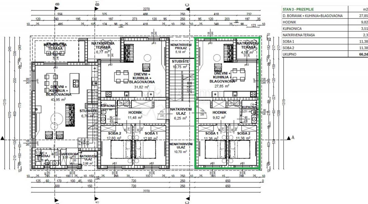 Allogio Poreč, 77m2