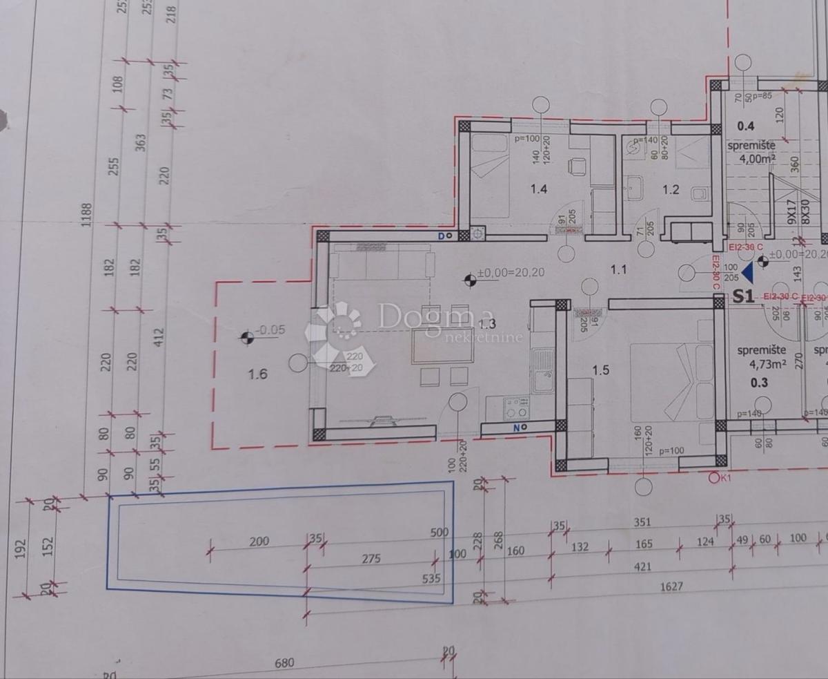 Moderno appartamento con due camere da letto e piscina