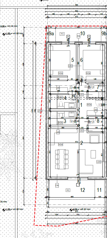 OKRUG GORNJI (MAVARČICA) – NUOVA COSTRUZIONE – APPARTAMENTO MODERNO E SPAZIOSO CON TERRAZZE, 150 m DALLA SPIAGGIA