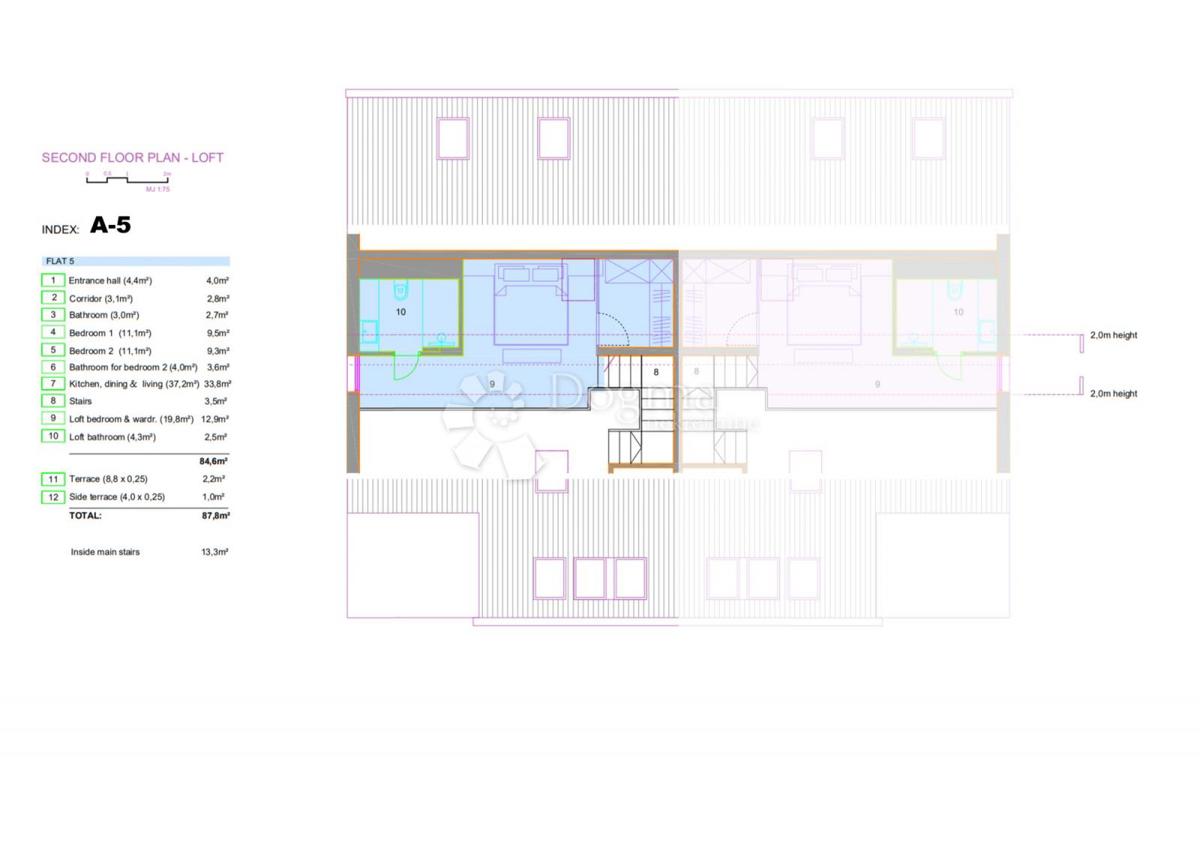 Allogio Orebić, 88,40m2