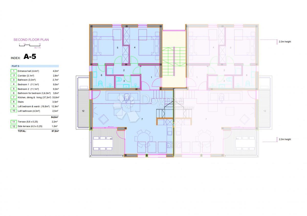 Allogio Orebić, 88,40m2