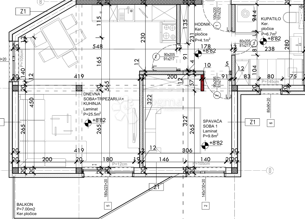Allogio Drvenik, Gradac, 48,90m2