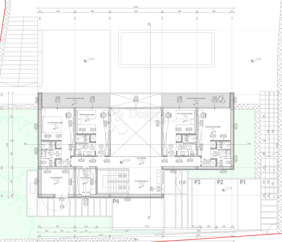 Terreno edificabile Ravni, Raša, 1.111m2