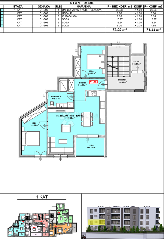 Allogio Omiš, 80,52m2
