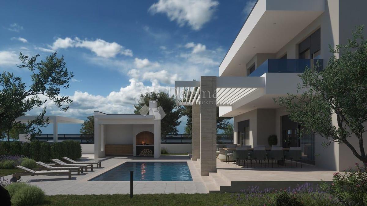ŠIBENIK/TROMILJA - VILLA MODERNA CON PISCINA