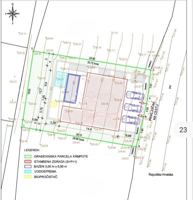 Terreno edificabile Smokvica Krmpotska, Novi Vinodolski, 539m2